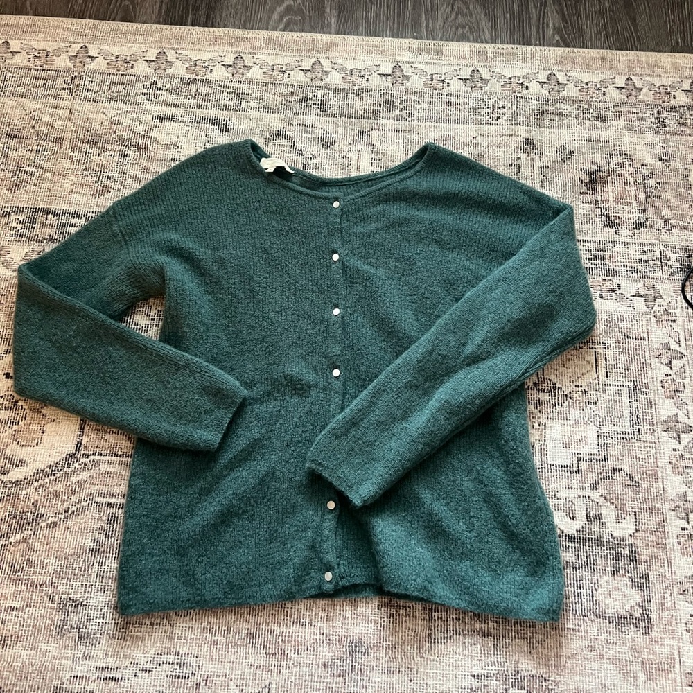 Sezane Gaspard Cardigan Sage